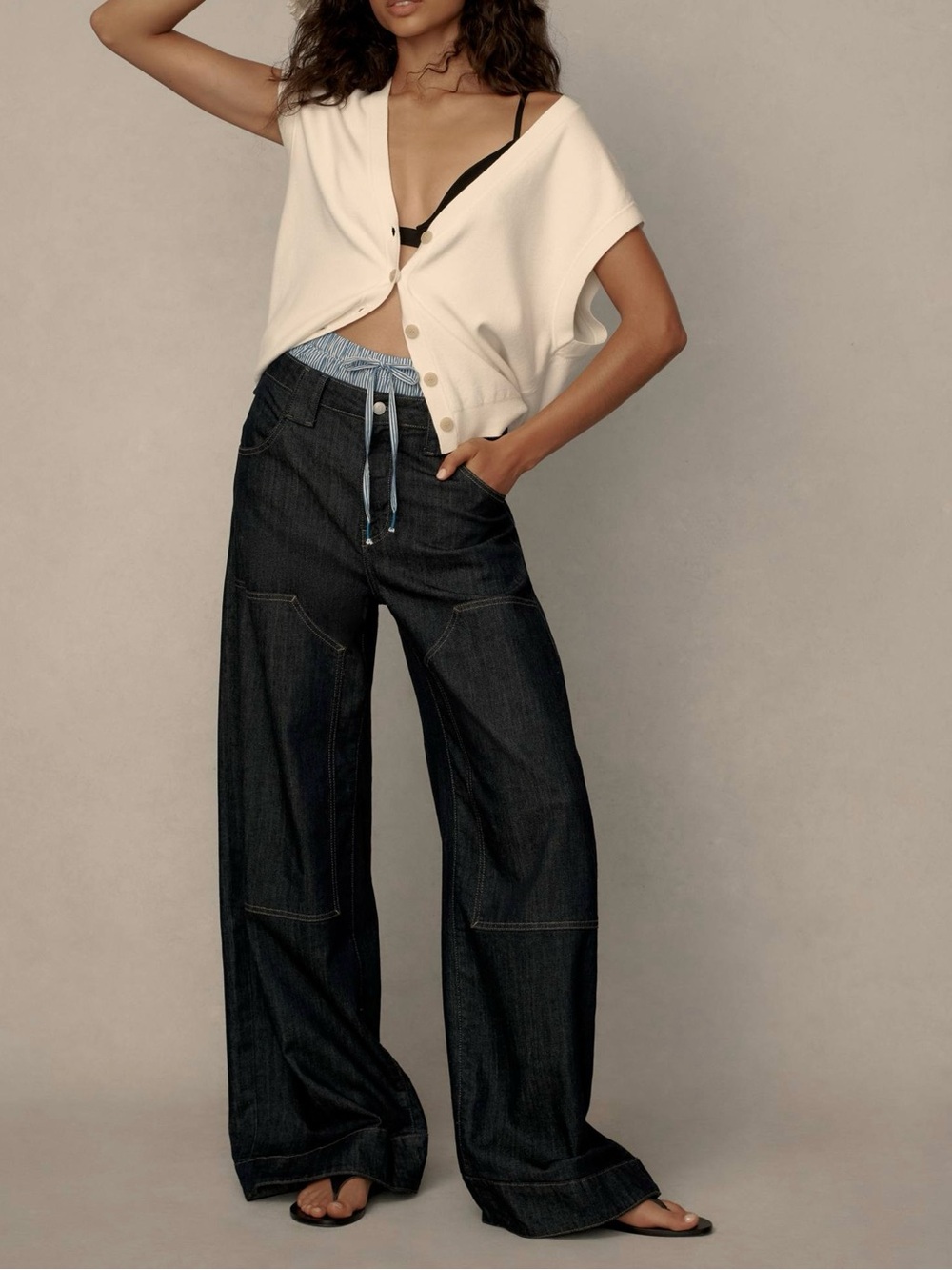 Anthropologie | The Myra Low-Rise Tapered Jeans by Pilcro: Puddle Edition
